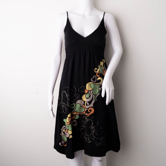 O'Neill Dresses & Skirts - O’Neill | Black Dress with Floral Design | M